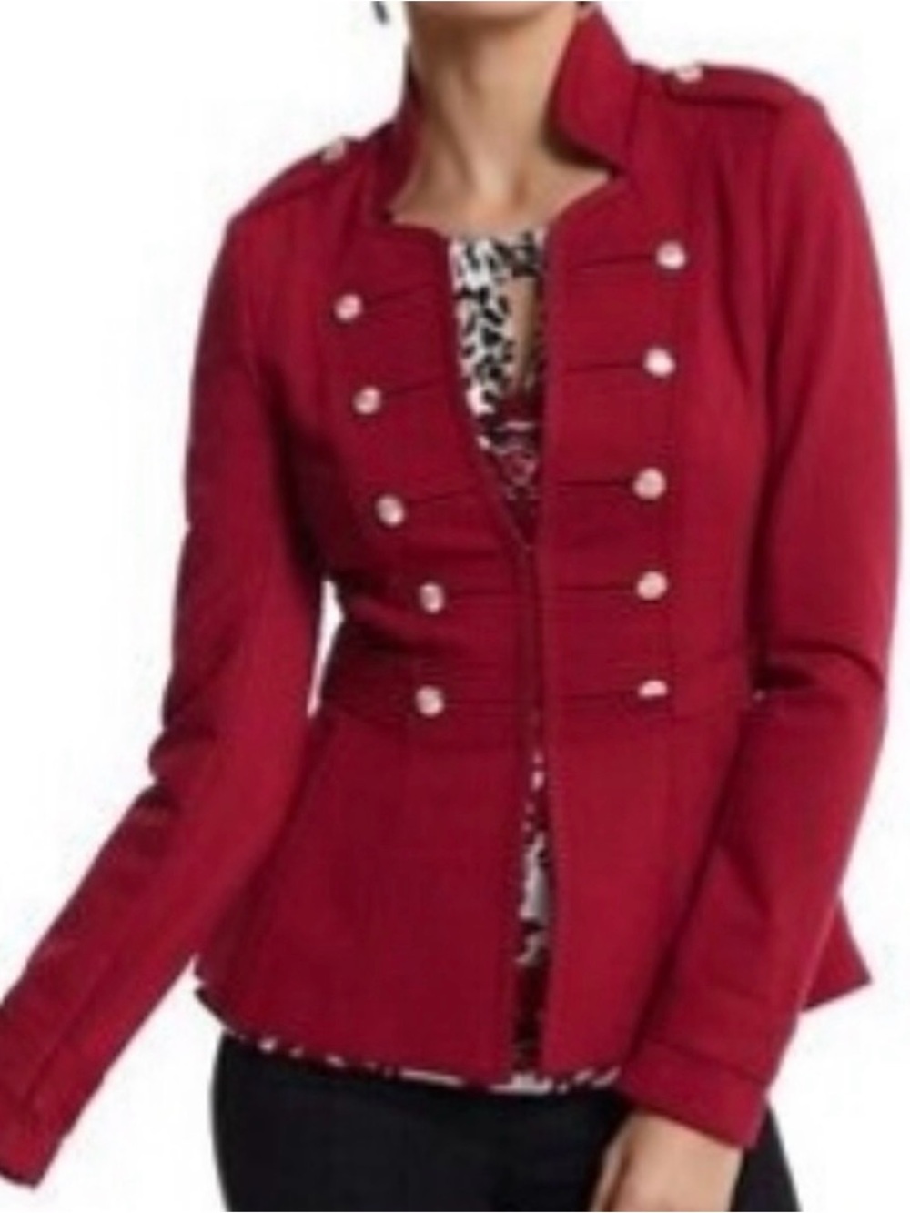 WHBM White House black market Red Military
Blazer Jacket red sz 12 ponte